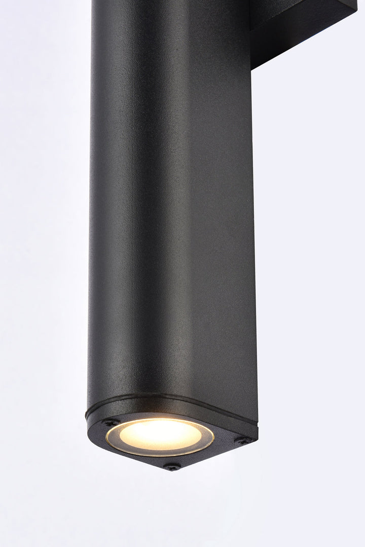 Elegant Lighting LDOD4008BK Modern Raine Outdoor Black