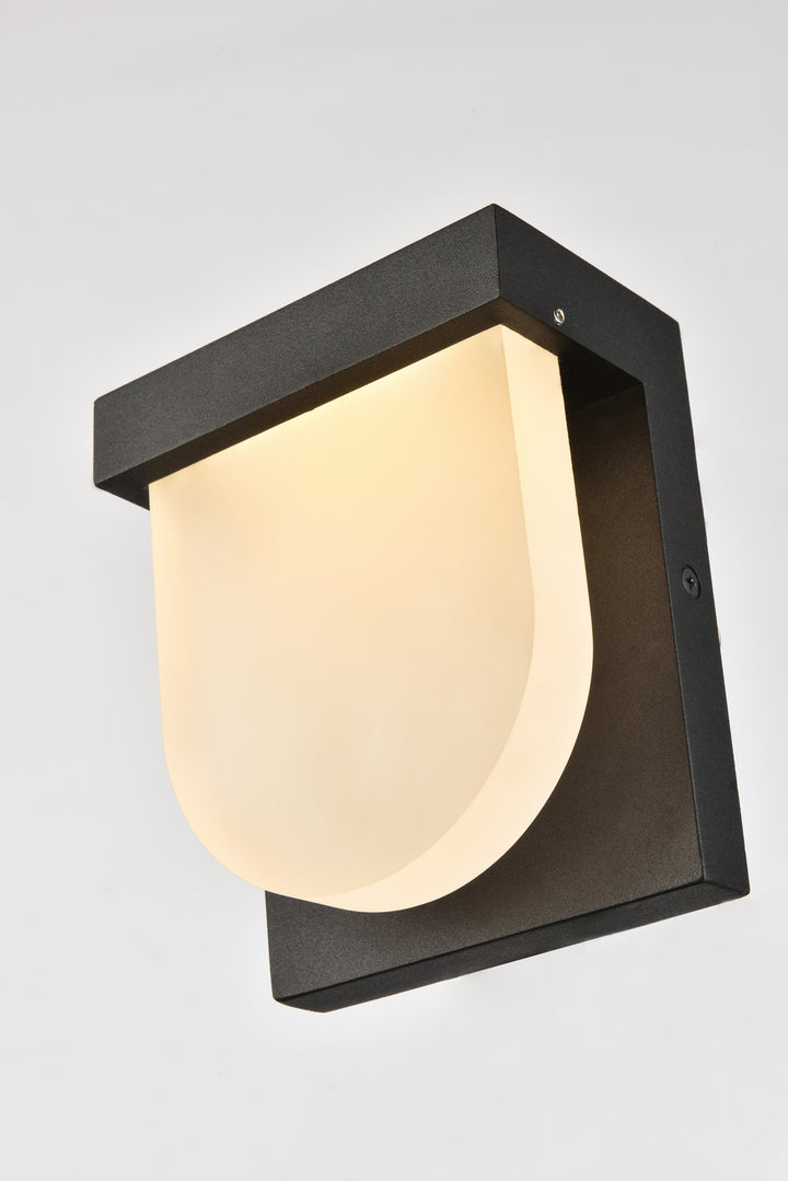 Elegant Lighting LDOD4009BK Modern Raine Outdoor Black