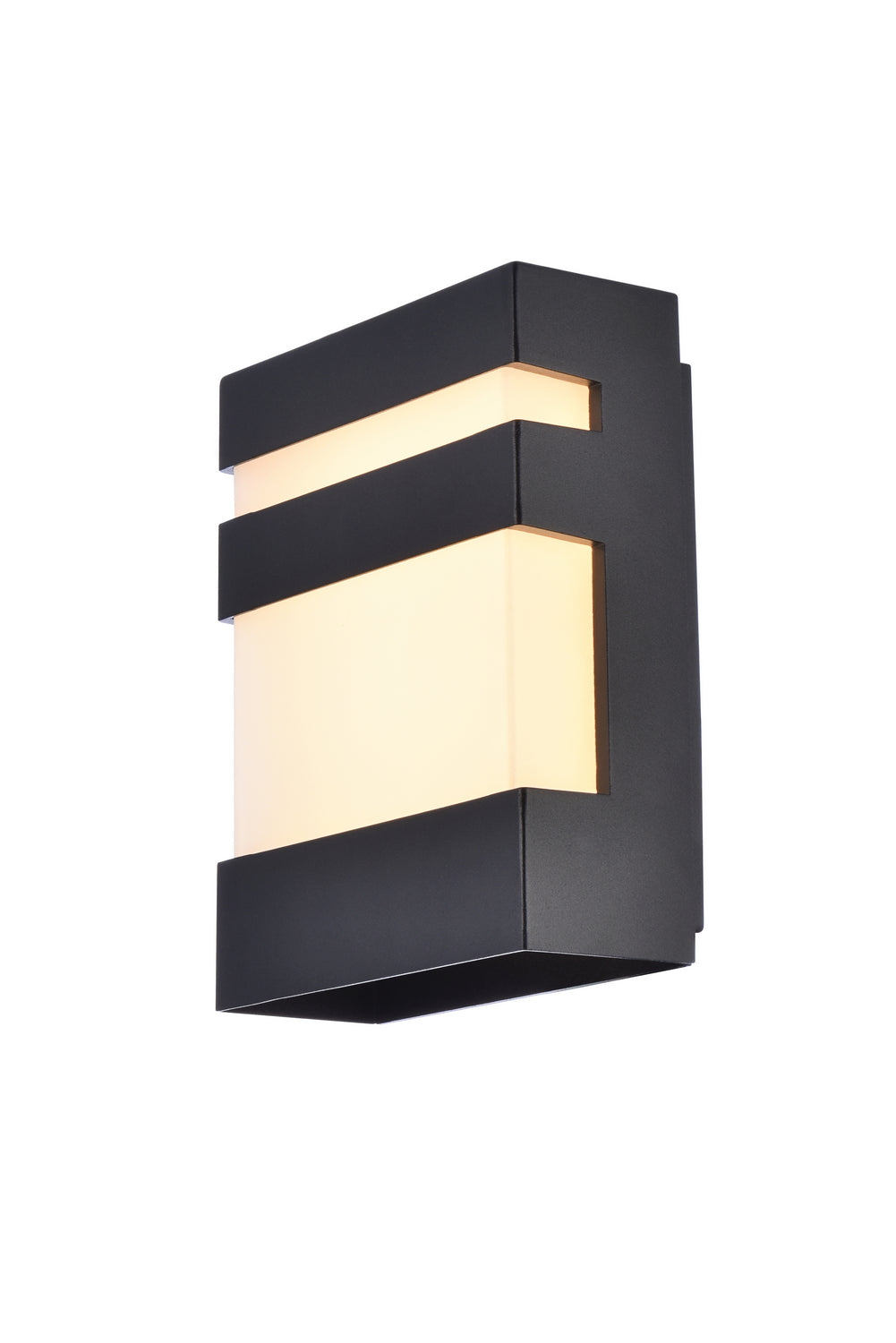 Elegant Lighting LDOD4010BK Modern Raine Outdoor Black