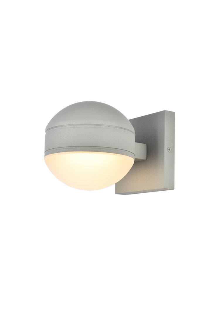 Elegant Lighting LDOD4011S Modern Raine Outdoor Silver