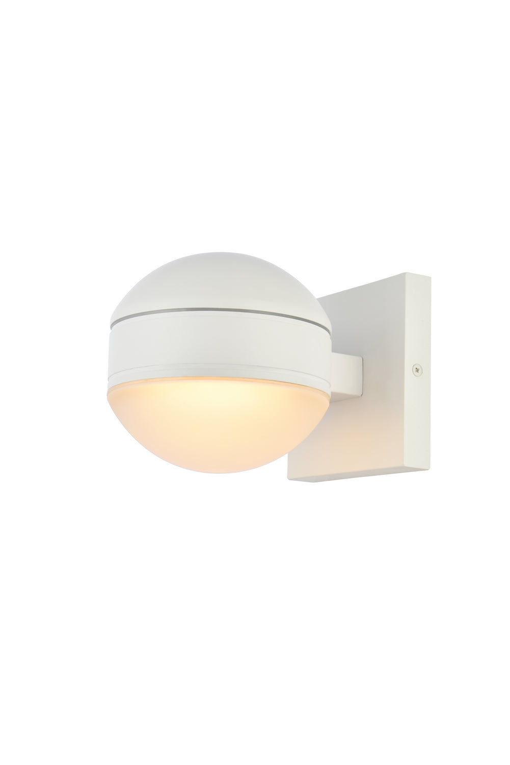 Elegant Lighting LDOD4011WH Modern Raine Outdoor White