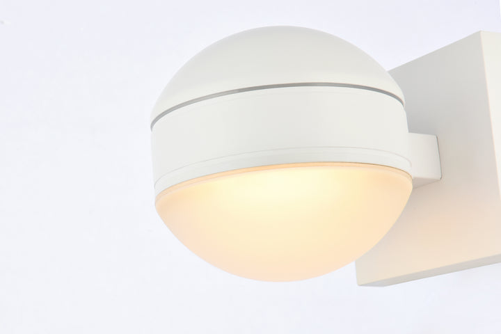 Elegant Lighting LDOD4011WH Modern Raine Outdoor White