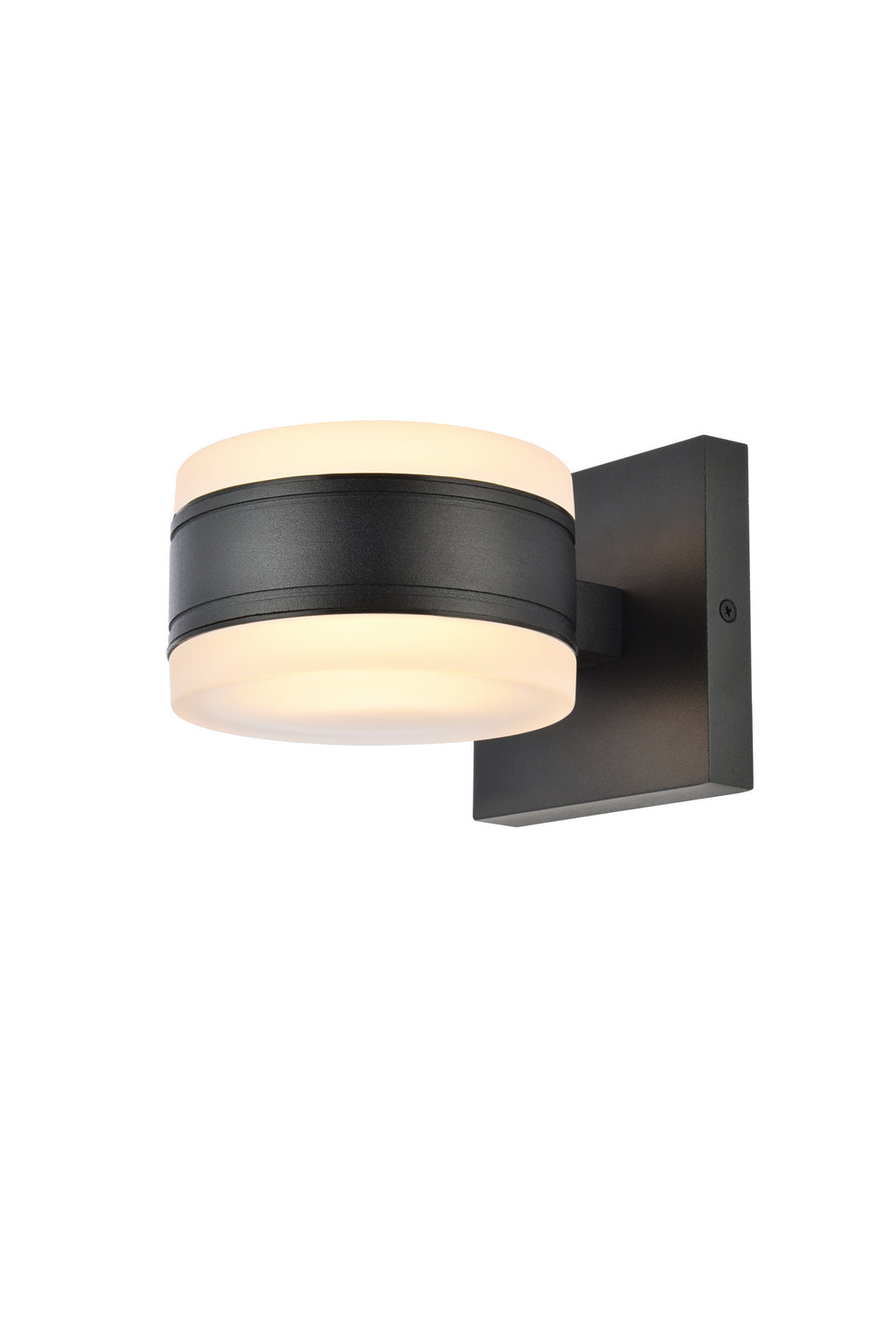 Elegant Lighting LDOD4012BK Modern Raine Outdoor Black