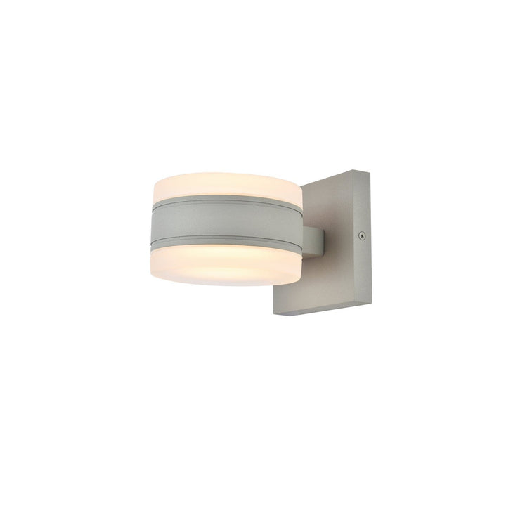 Elegant Lighting LDOD4012S Modern Raine Outdoor Silver