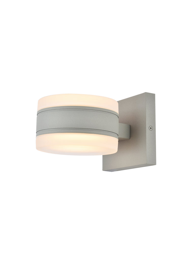 Elegant Lighting LDOD4012S Modern Raine Outdoor Silver