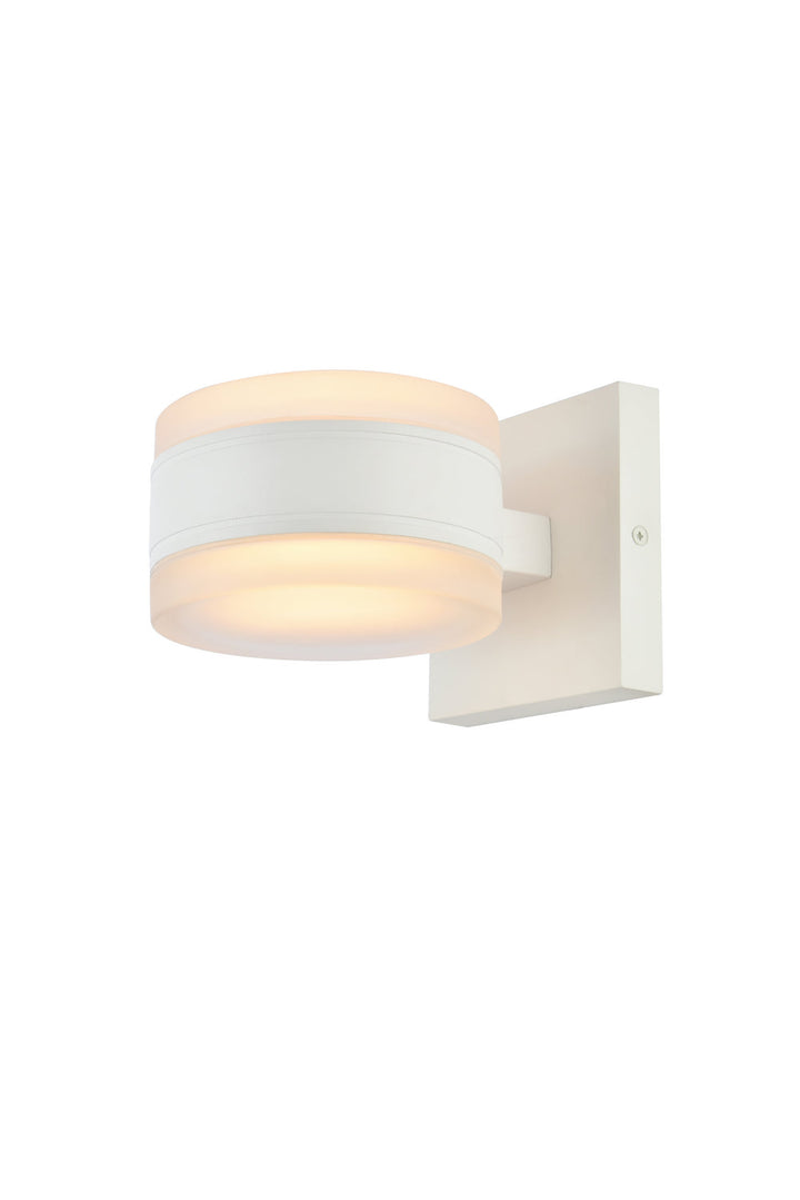 Elegant Lighting LDOD4012WH Modern Raine Outdoor White