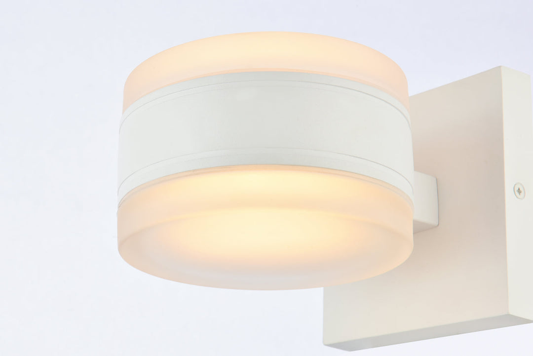 Elegant Lighting LDOD4012WH Modern Raine Outdoor White