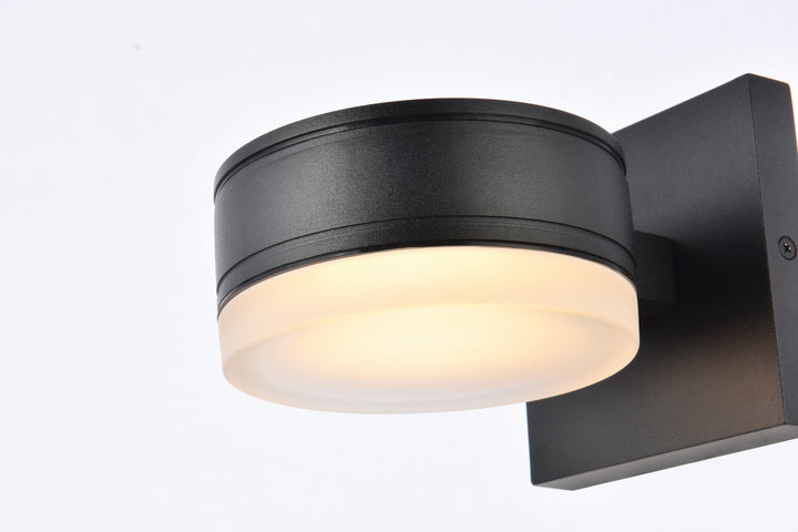 Elegant Lighting LDOD4013BK Modern Raine Outdoor Black