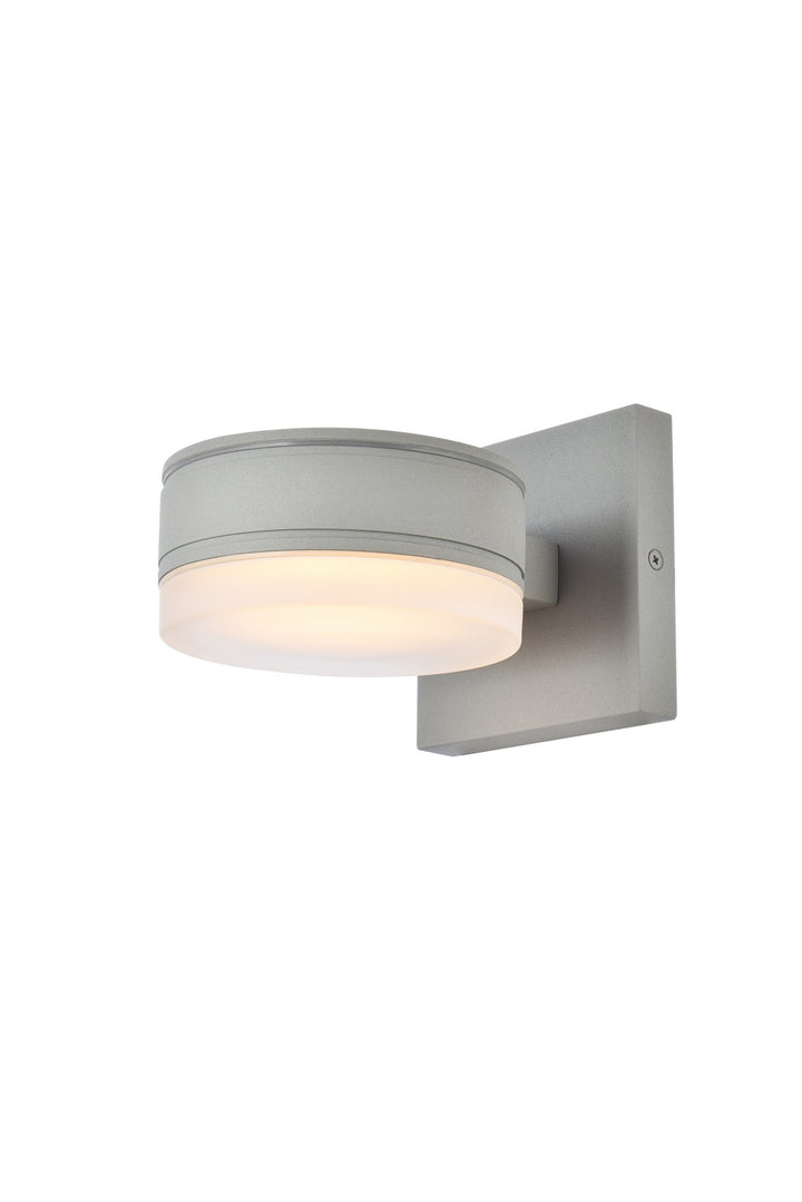 Elegant Lighting LDOD4013S  Raine Outdoor Silver