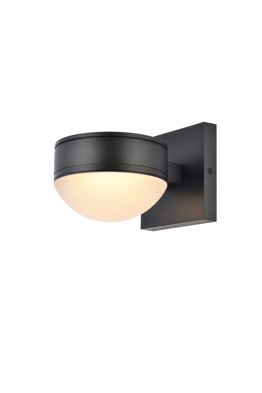 Elegant Lighting LDOD4014BK Modern Raine Outdoor Black