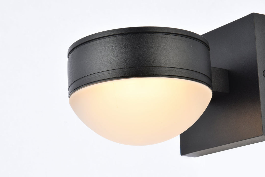 Elegant Lighting LDOD4014BK Modern Raine Outdoor Black