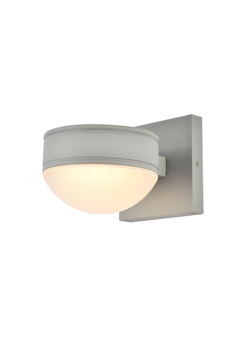 Elegant Lighting LDOD4014S Modern Raine Outdoor Silver