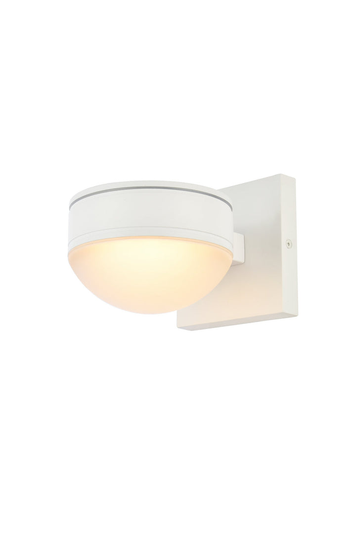 Elegant Lighting LDOD4014WH  Raine Modern Outdoor White