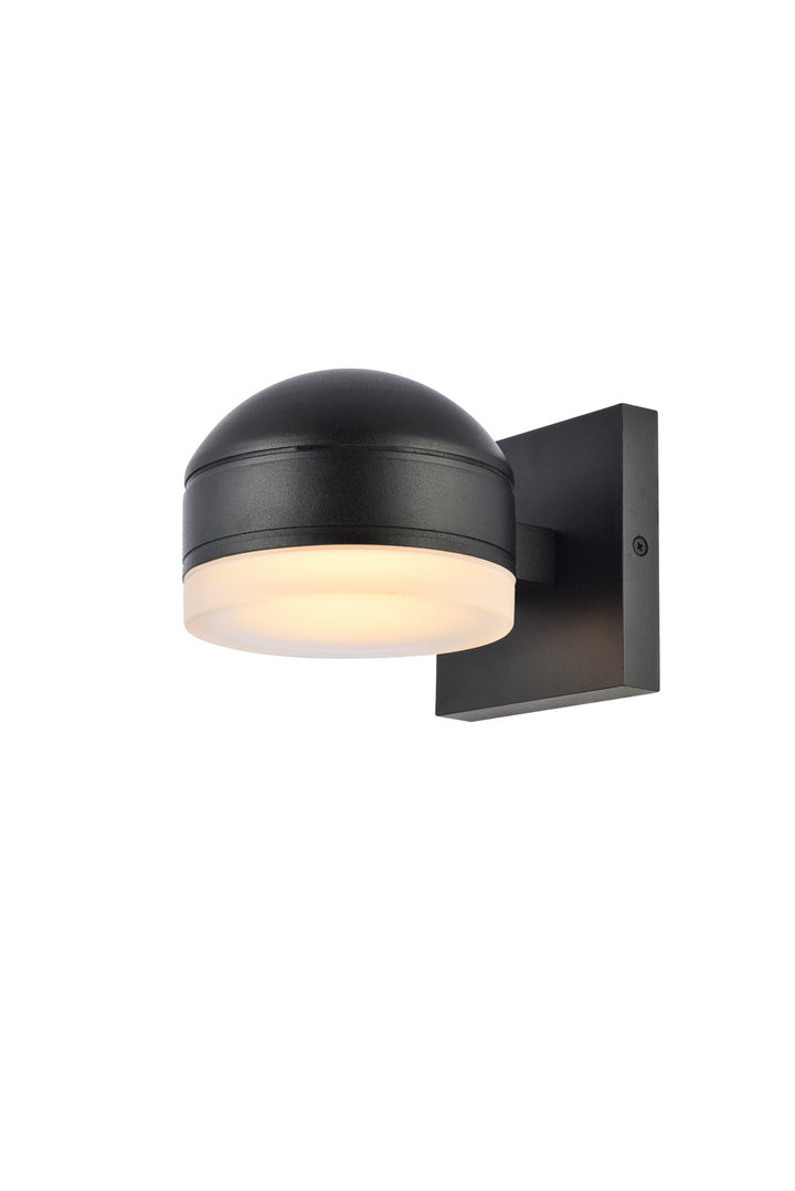 Elegant Lighting LDOD4015BK Modern Raine Outdoor Black