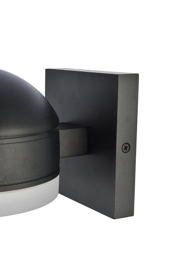 Elegant Lighting LDOD4015BK Modern Raine Outdoor Black