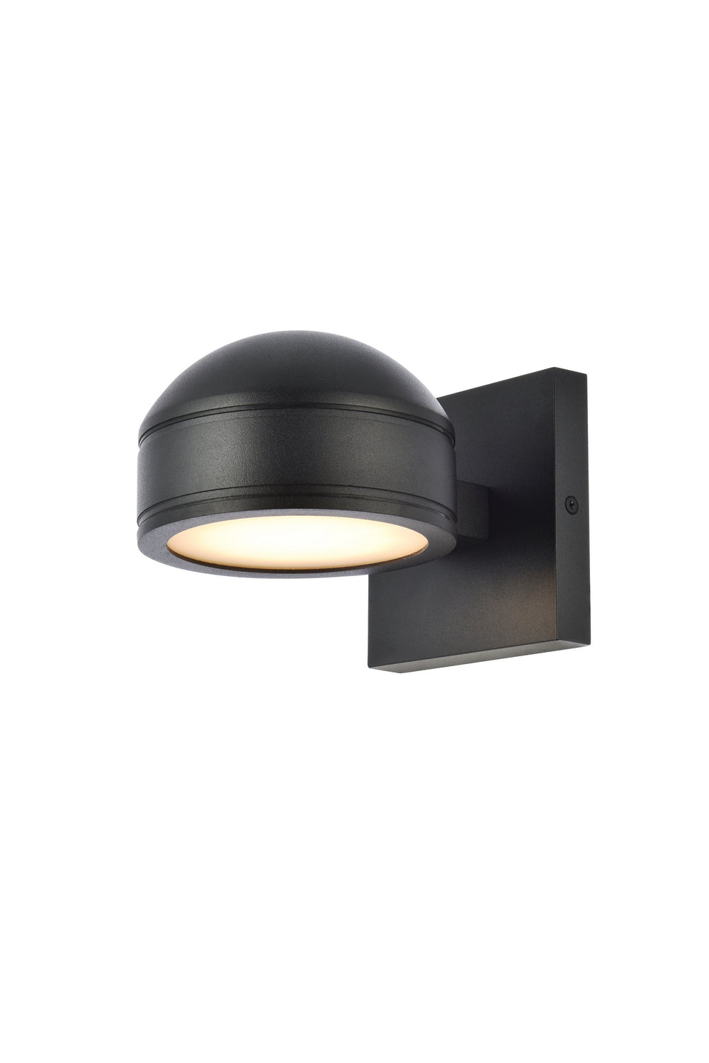 Elegant Lighting LDOD4016BK Modern Raine Outdoor Black