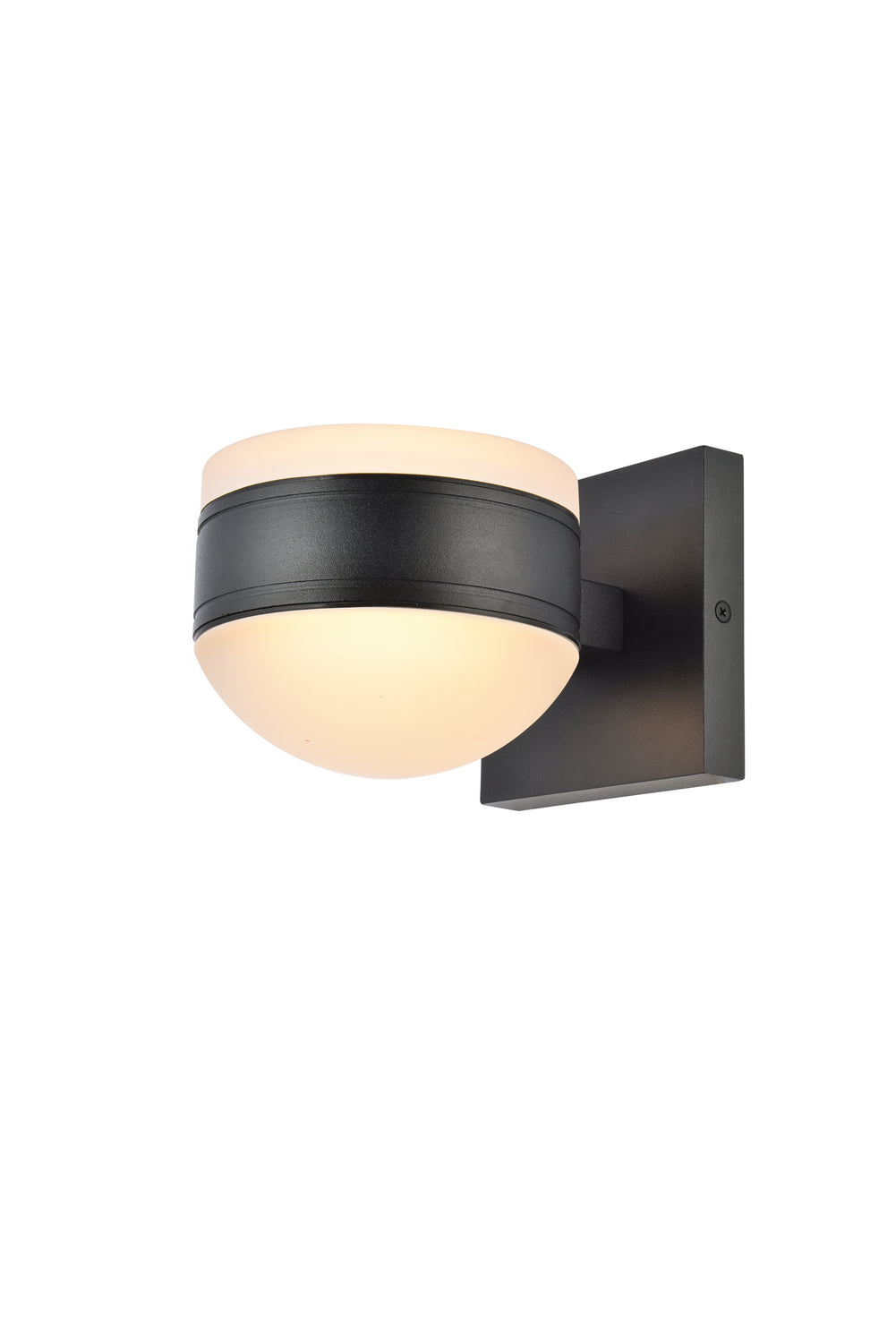 Elegant Lighting LDOD4017BK Modern Raine Outdoor Black