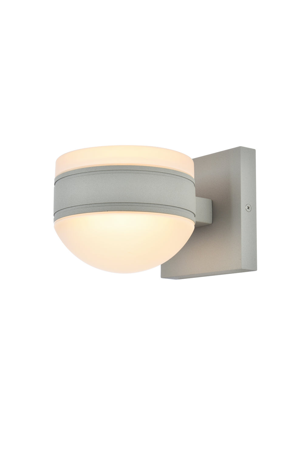 Elegant Lighting LDOD4017S Modern Raine Outdoor Silver