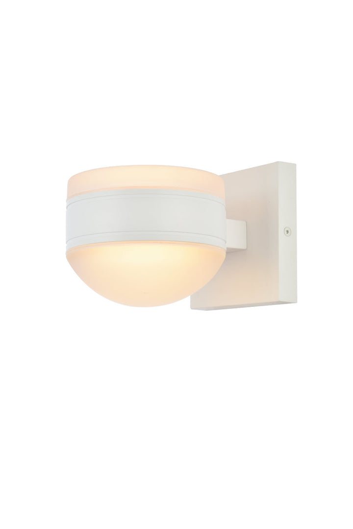 Elegant Lighting LDOD4017WH  Raine Outdoor White