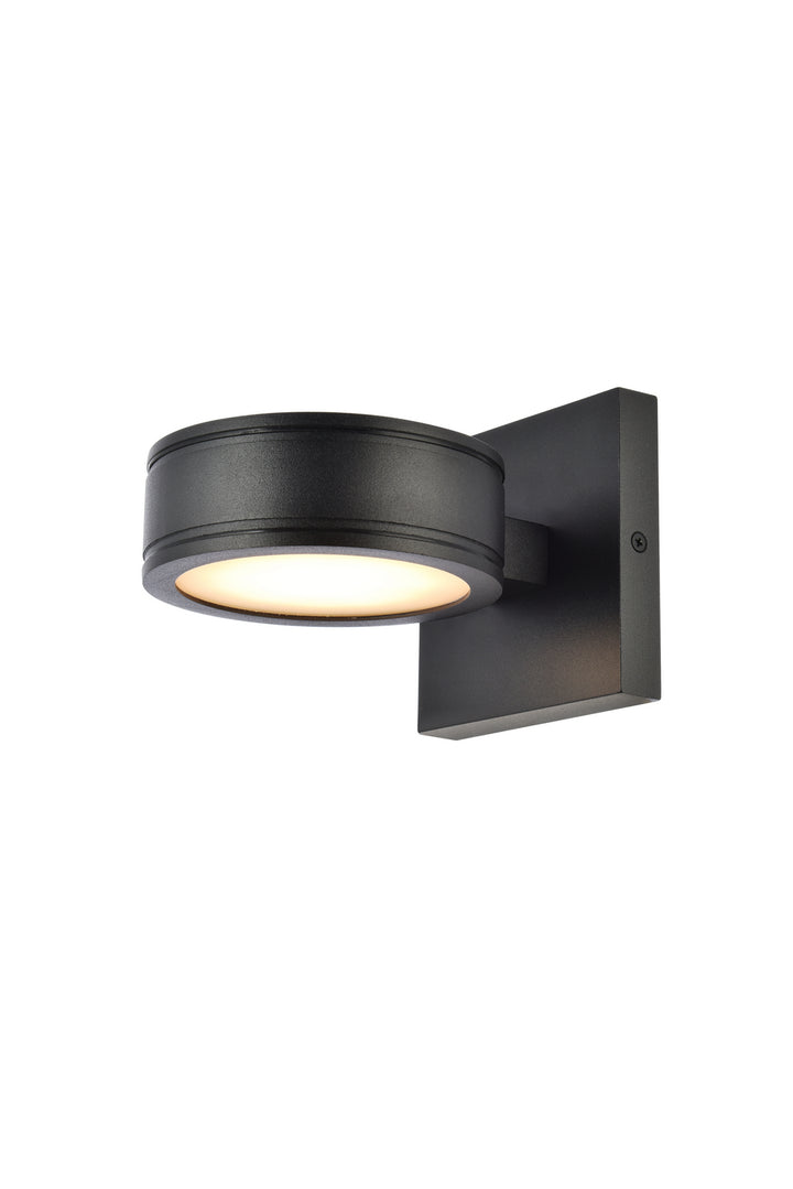 Elegant Lighting LDOD4018BK Modern Raine Outdoor Black