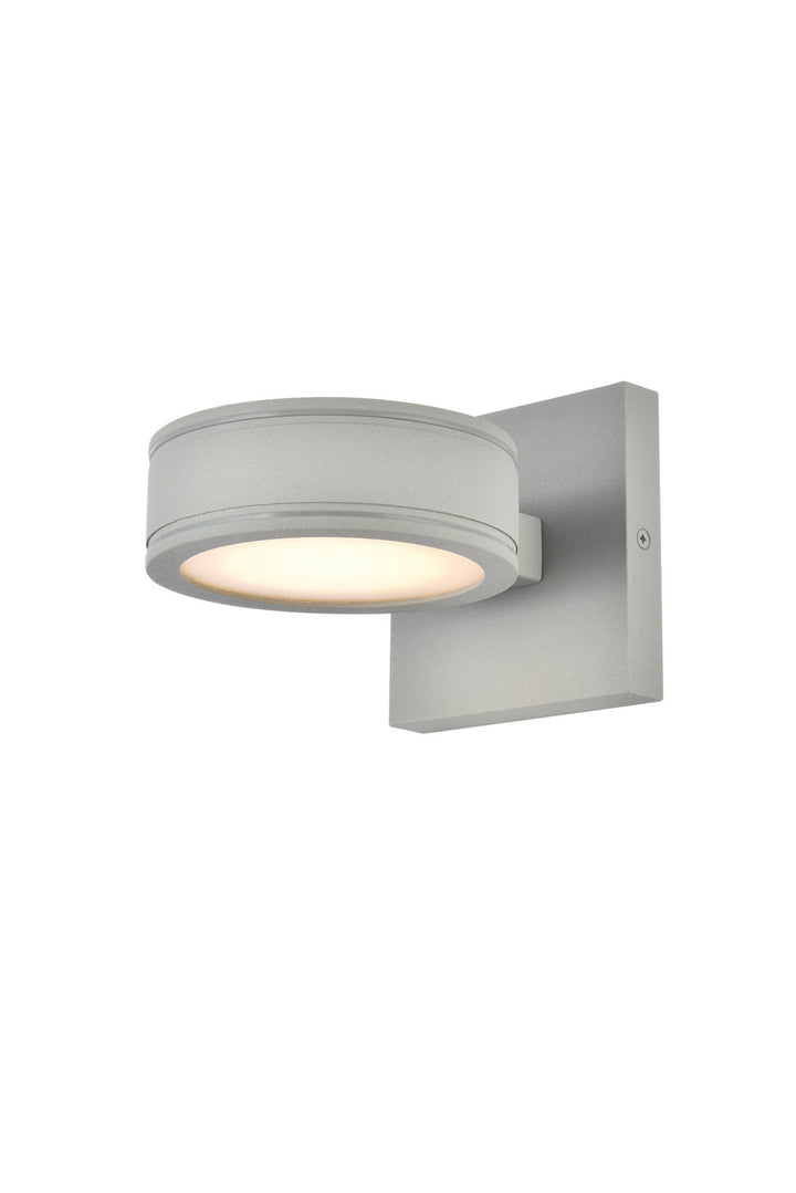 Elegant Lighting LDOD4018S Modern Raine Outdoor Silver