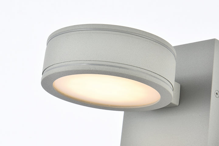 Elegant Lighting LDOD4018S Modern Raine Outdoor Silver