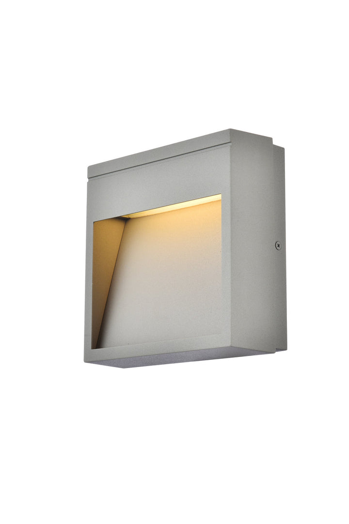 Elegant Lighting LDOD4019S Modern Raine Outdoor Silver