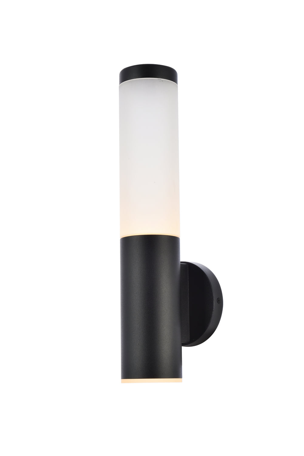 Elegant Lighting LDOD4020BK  Raine Outdoor Black