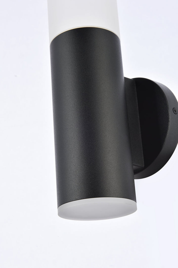 Elegant Lighting LDOD4020BK  Raine Outdoor Black