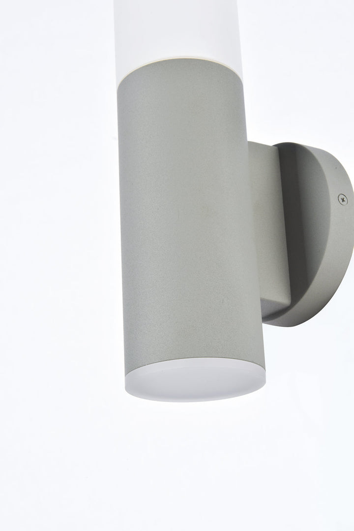 Elegant Lighting LDOD4020S  Raine Outdoor Silver