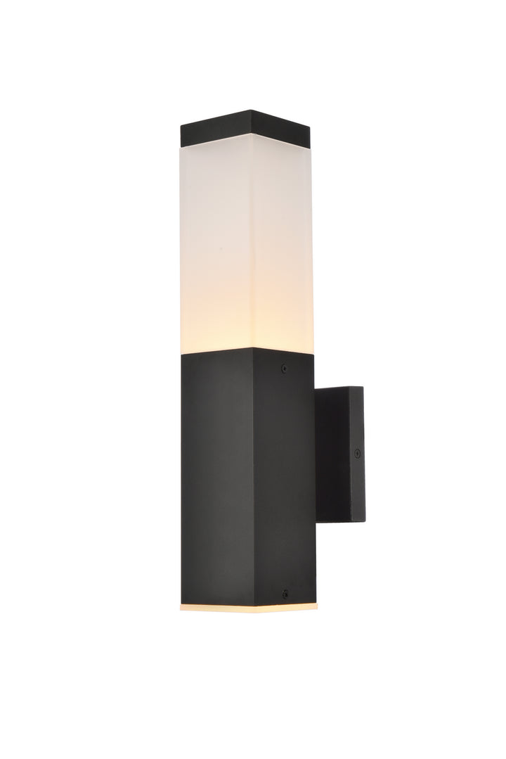 Elegant Lighting LDOD4021BK  Raine Outdoor Black