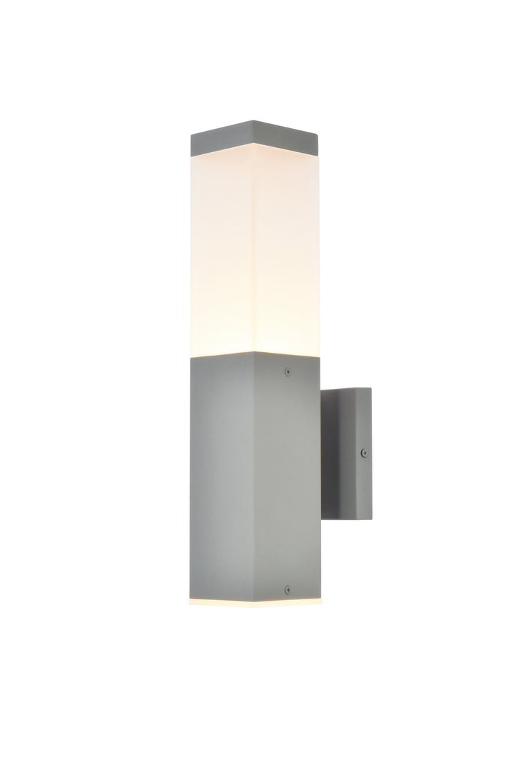 Elegant Lighting LDOD4021S  Raine Outdoor Silver