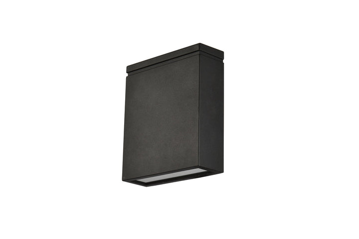 Elegant Lighting LDOD4023BK Modern Raine Outdoor Black