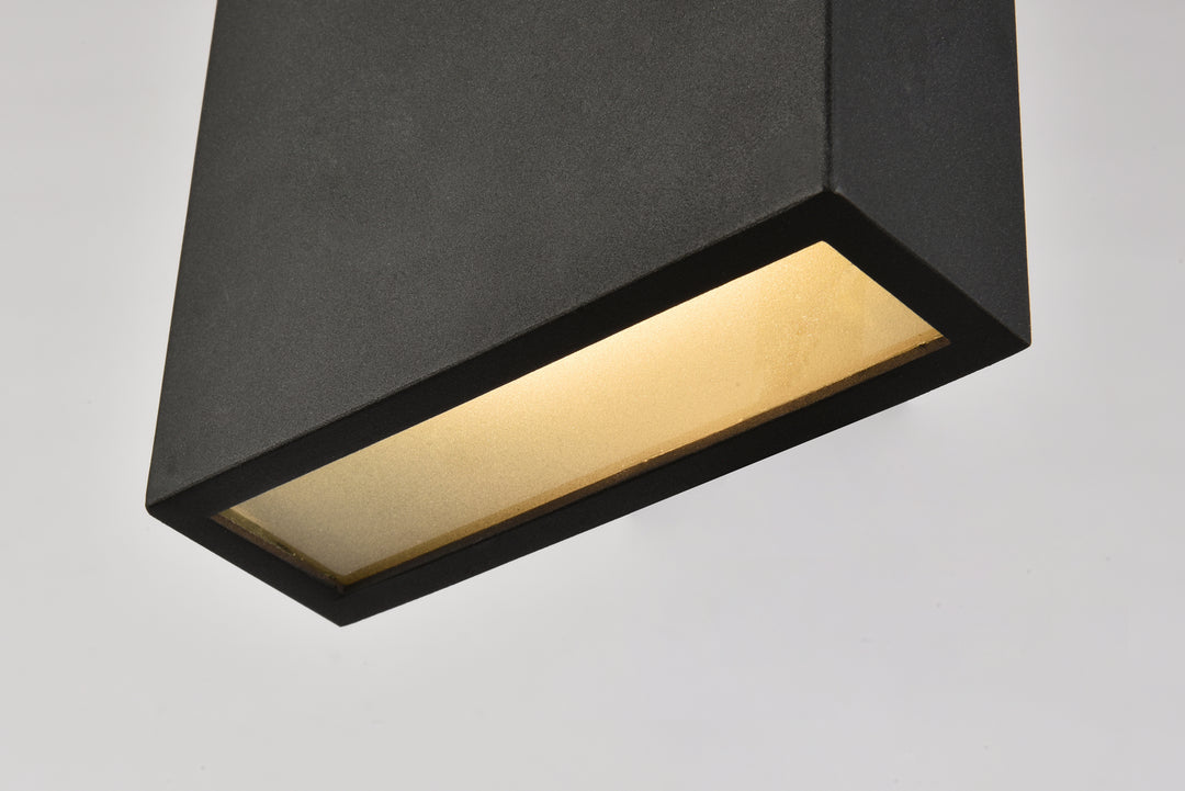 Elegant Lighting LDOD4023BK Modern Raine Outdoor Black