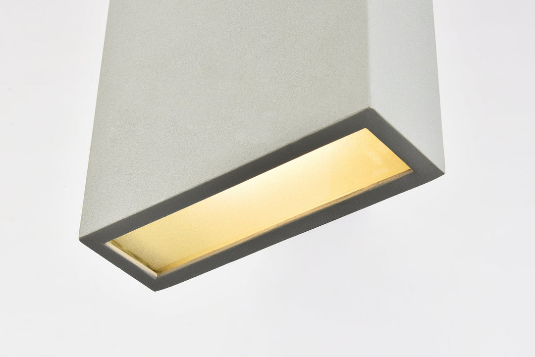 Elegant Lighting LDOD4023S Modern Raine Outdoor Silver