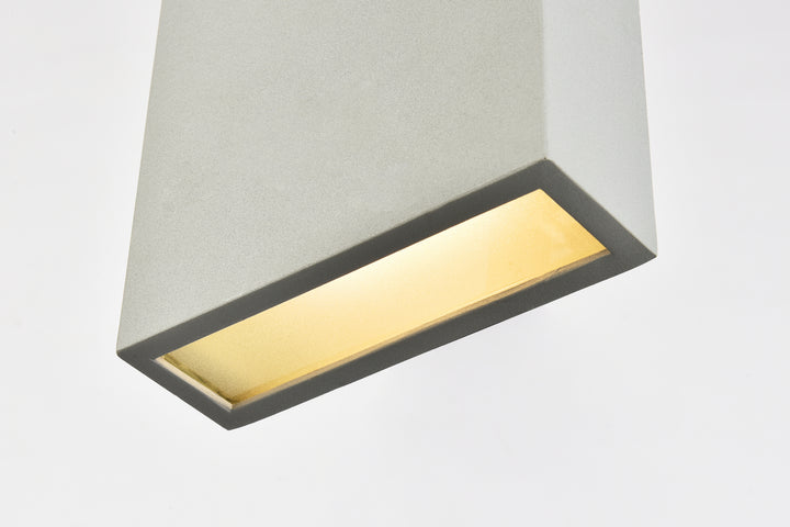 Elegant Lighting LDOD4023S Modern Raine Outdoor Silver