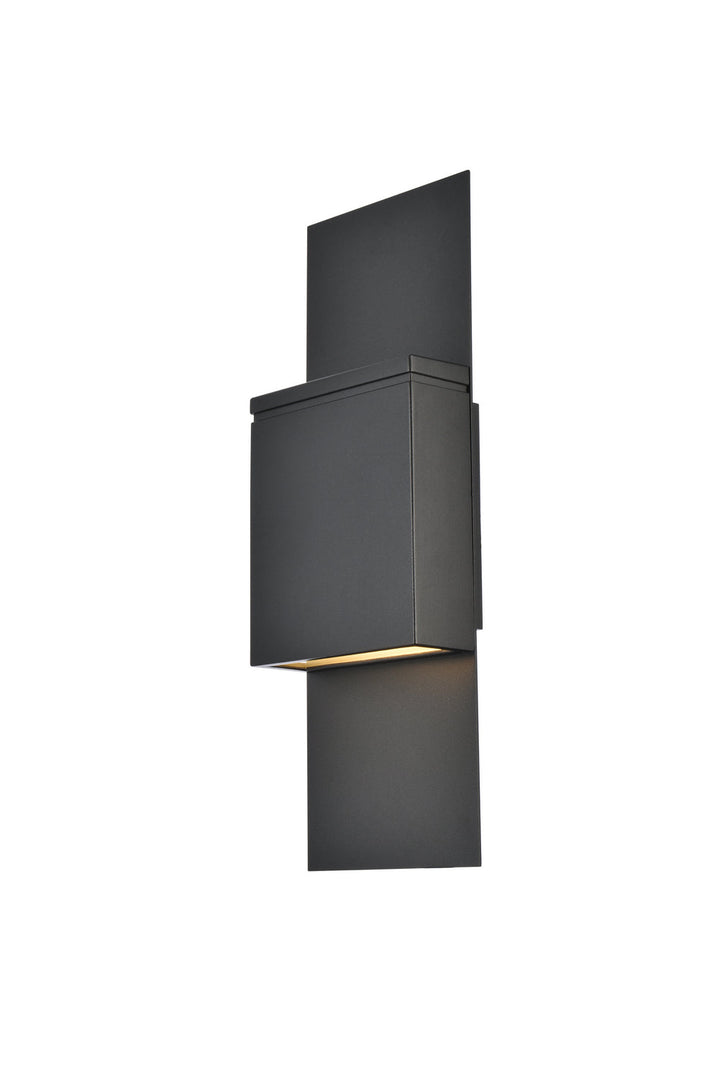 Elegant Lighting LDOD4024BK Modern Raine Outdoor Black