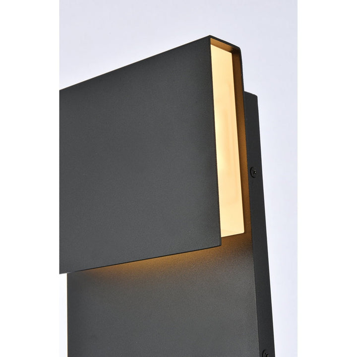 Elegant Lighting LDOD4029BK Modern Raine Outdoor Black
