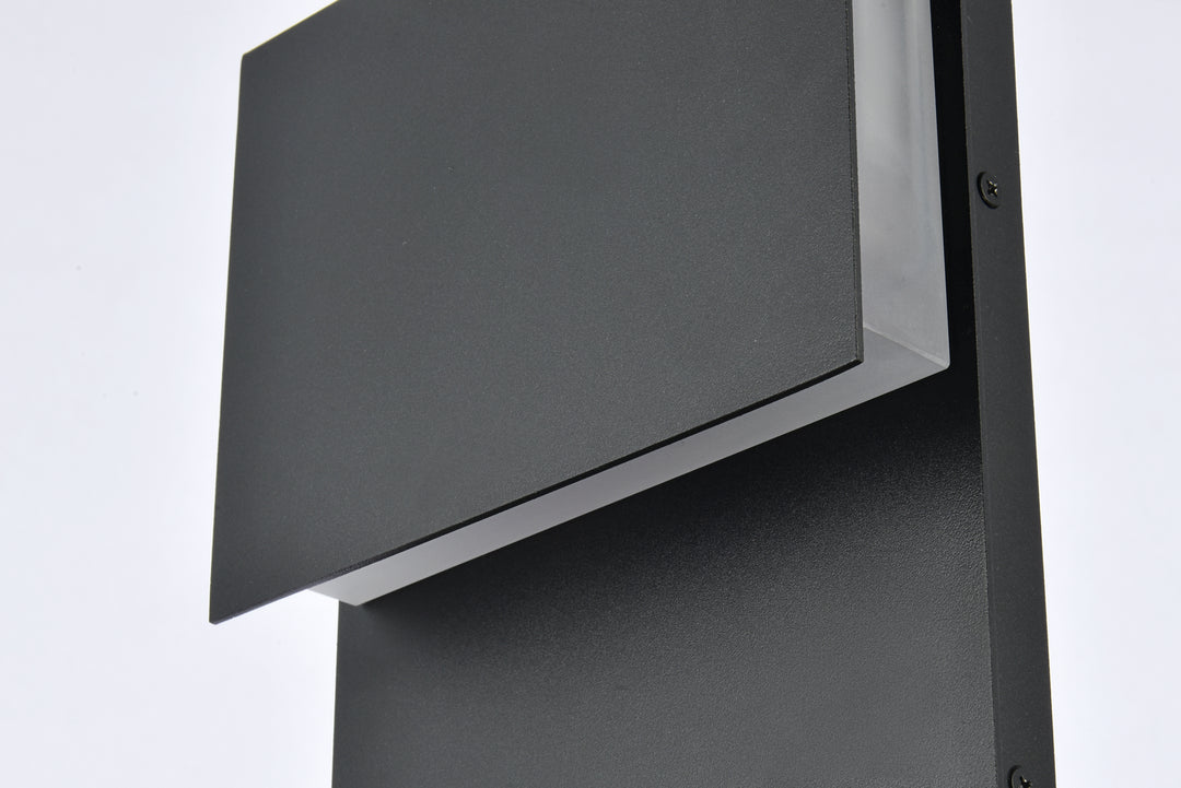 Elegant Lighting LDOD4029BK Modern Raine Outdoor Black