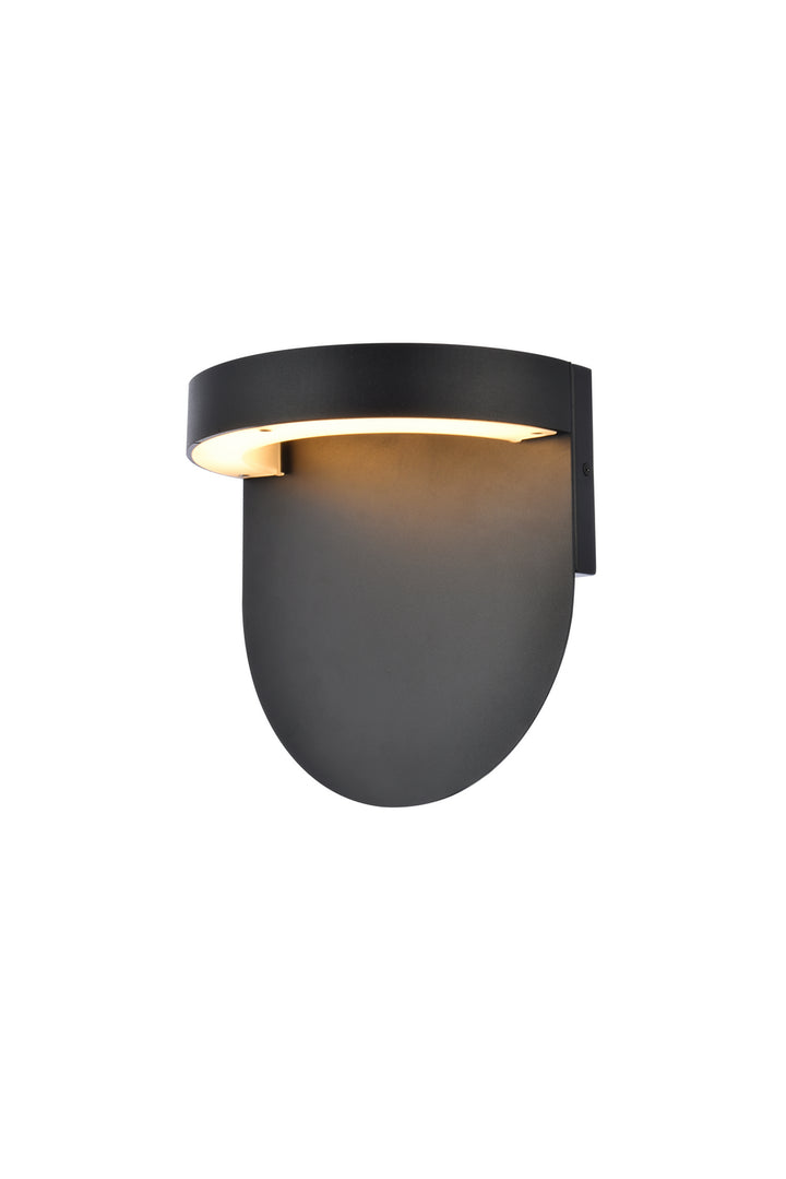 Elegant Lighting LDOD4031BK Modern Raine Outdoor Black