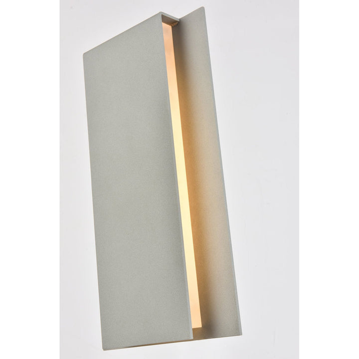 Elegant Lighting LDOD4033S Modern Raine Outdoor Silver