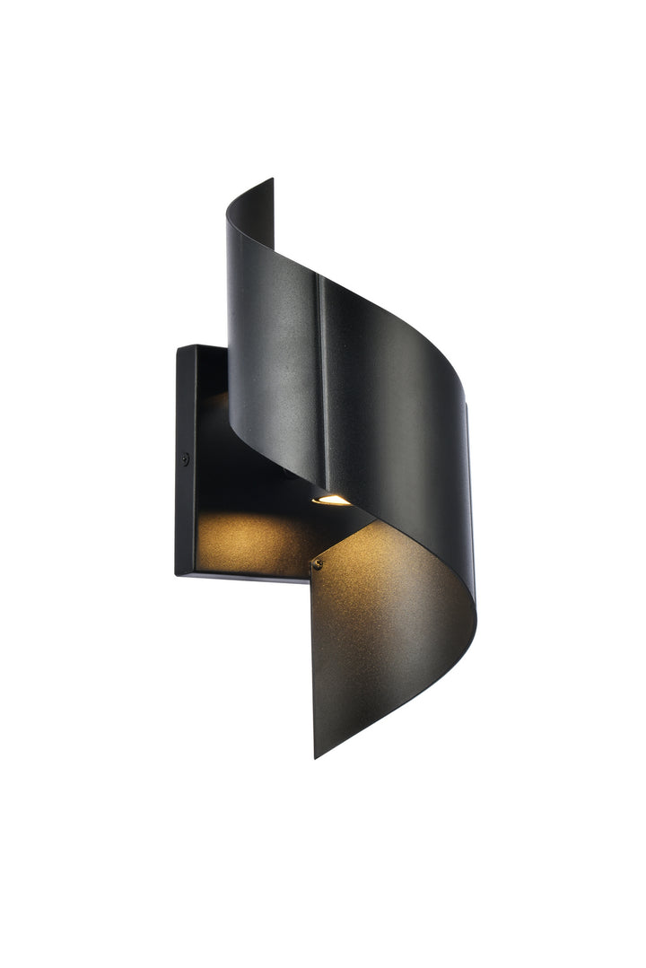 Elegant Lighting LDOD4034BK Modern Raine Outdoor Black