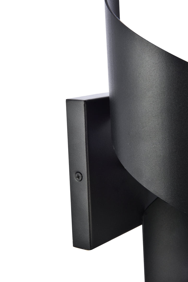 Elegant Lighting LDOD4034BK Modern Raine Outdoor Black