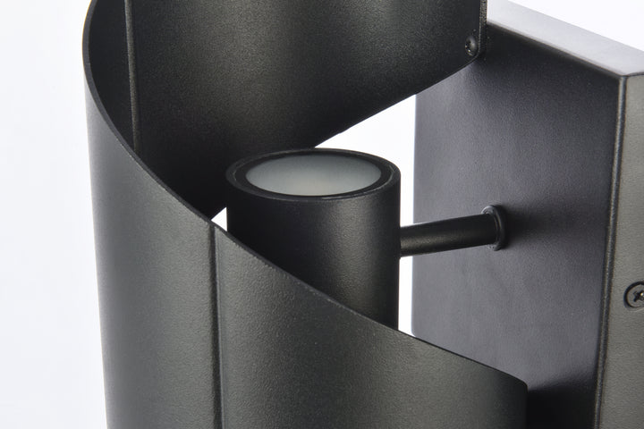 Elegant Lighting LDOD4034BK Modern Raine Outdoor Black
