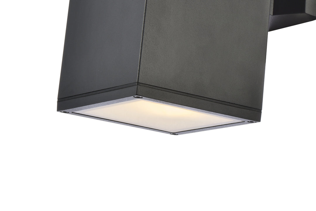 Elegant Lighting LDOD4041BK Modern Raine Outdoor Black