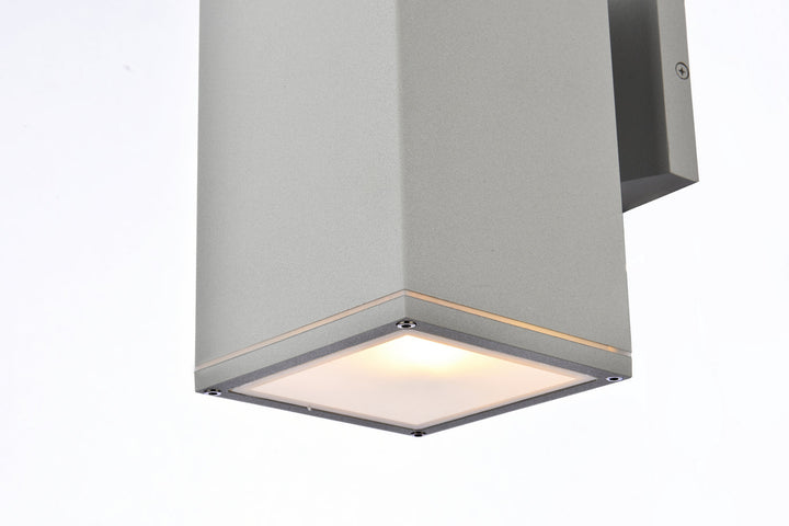 Elegant Lighting LDOD4041S Modern Raine Outdoor Silver