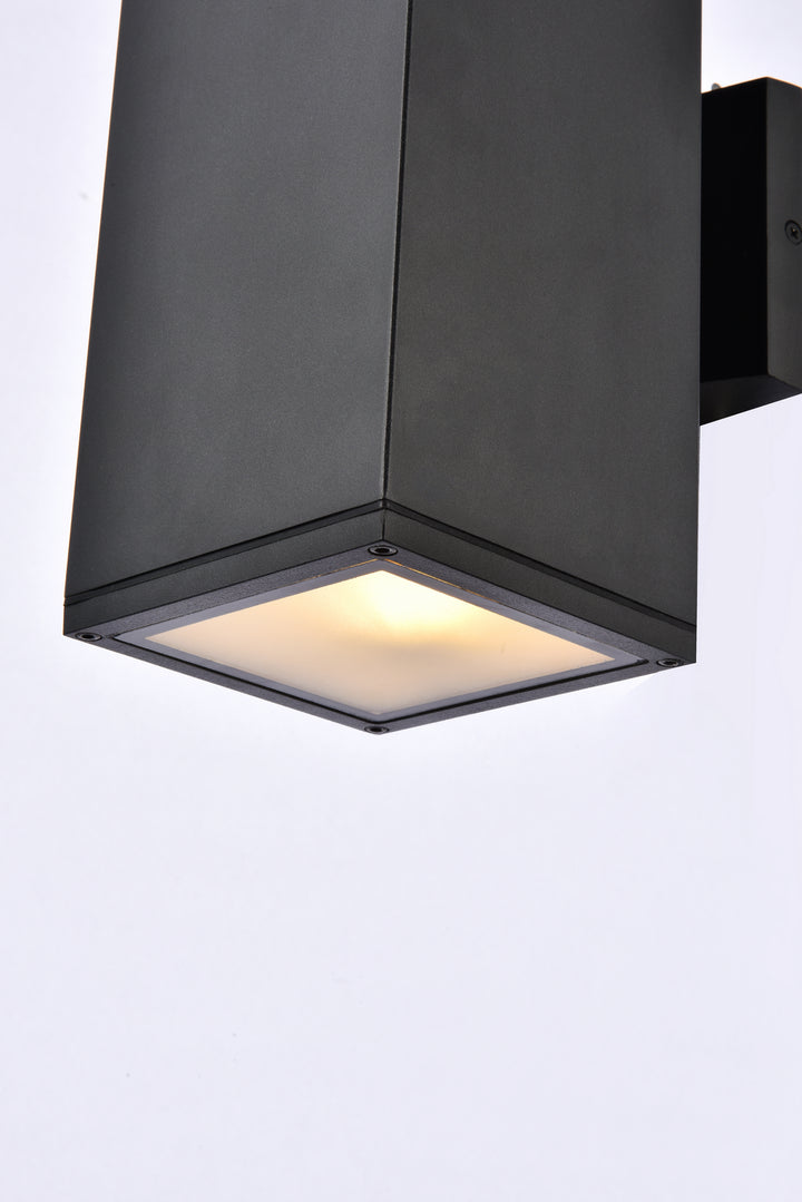 Elegant Lighting LDOD4042BK Modern Raine Outdoor Black