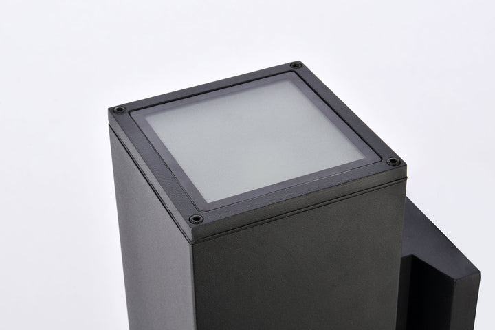 Elegant Lighting LDOD4042BK Modern Raine Outdoor Black