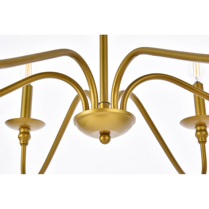 Elegant Rohan LD5056D30BR Chandelier Light - Brass