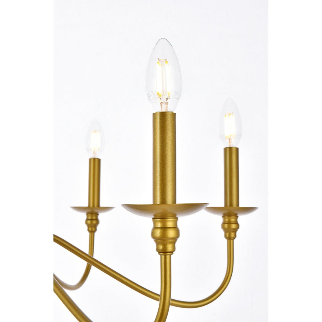 Elegant Rohan LD5056D30BR Chandelier Light - Brass